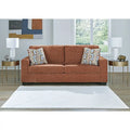 Bold Colorful Accent Sofa with Decorative Throw Pillows