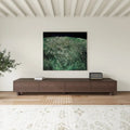 78.74 Mid Century Modern TV Stands, Dark Brown Solid Wood Media Consoler