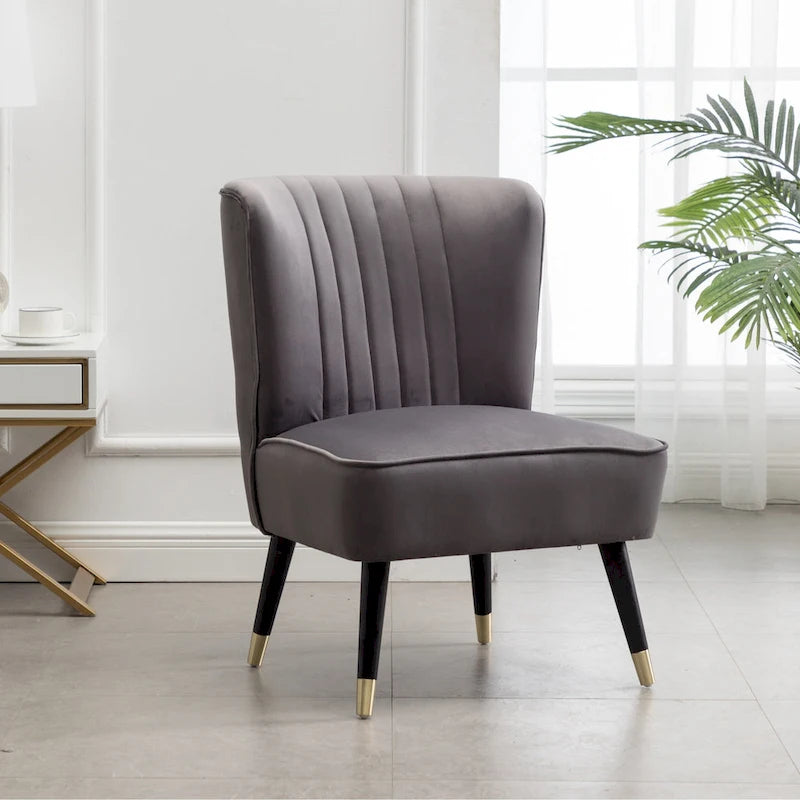 Gray 26 Polyester Accent Chair