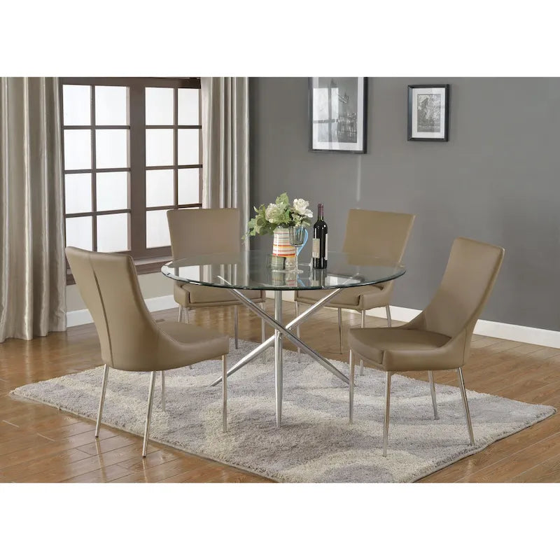 Somette Patty Dining Table with Criss Cross Base