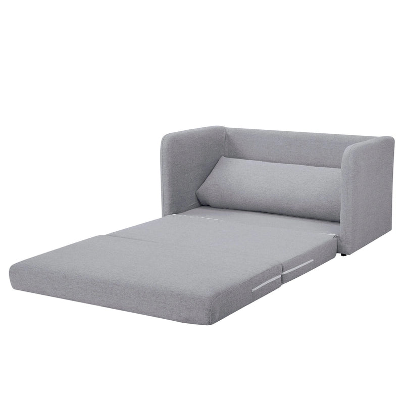 Convertible Sleeper Sofa Loveseat with Fold-Out Twin Bed in Charcoal, Moonlight or Mustard