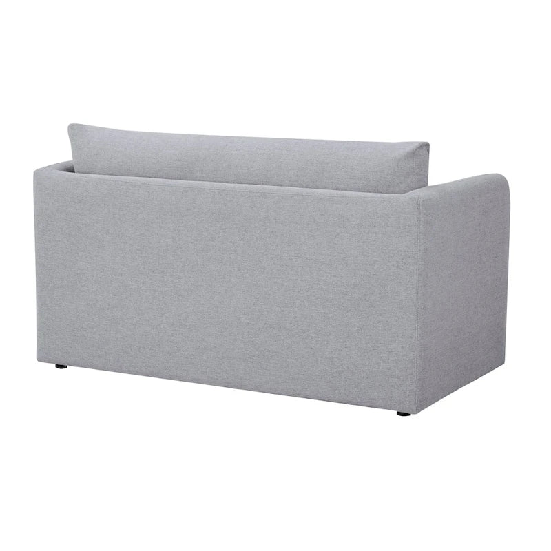 Convertible Sleeper Sofa Loveseat with Fold-Out Twin Bed in Charcoal, Moonlight or Mustard