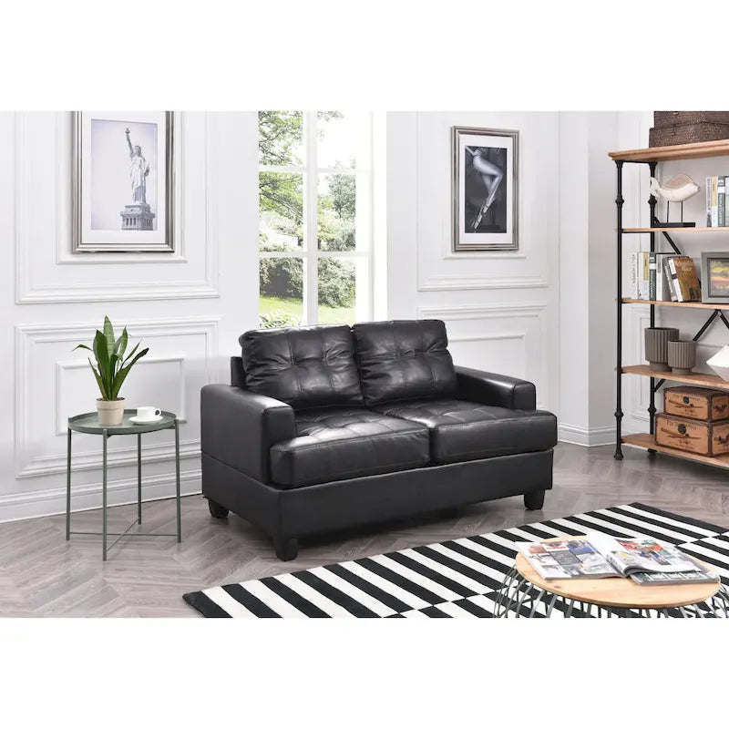 Sandridge Faux Leather Loveseat