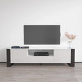 High Gloss Modern TV Stand with Ample Storage Cabinet