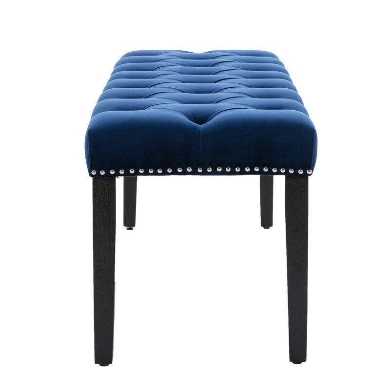45.28L Velvet Upholstered Tufted Bench Ottoman
