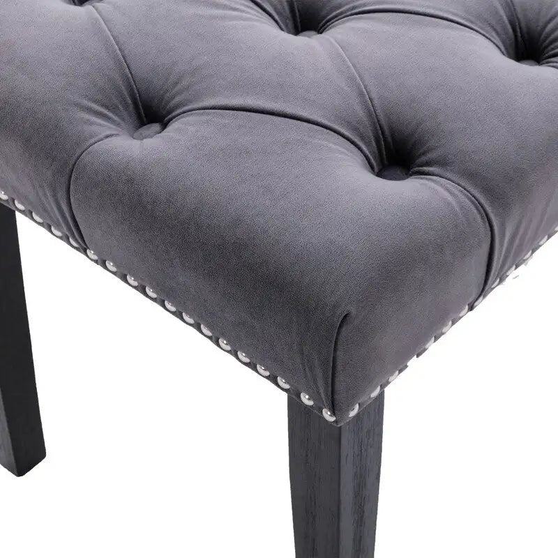 45.28L Velvet Upholstered Tufted Bench Ottoman
