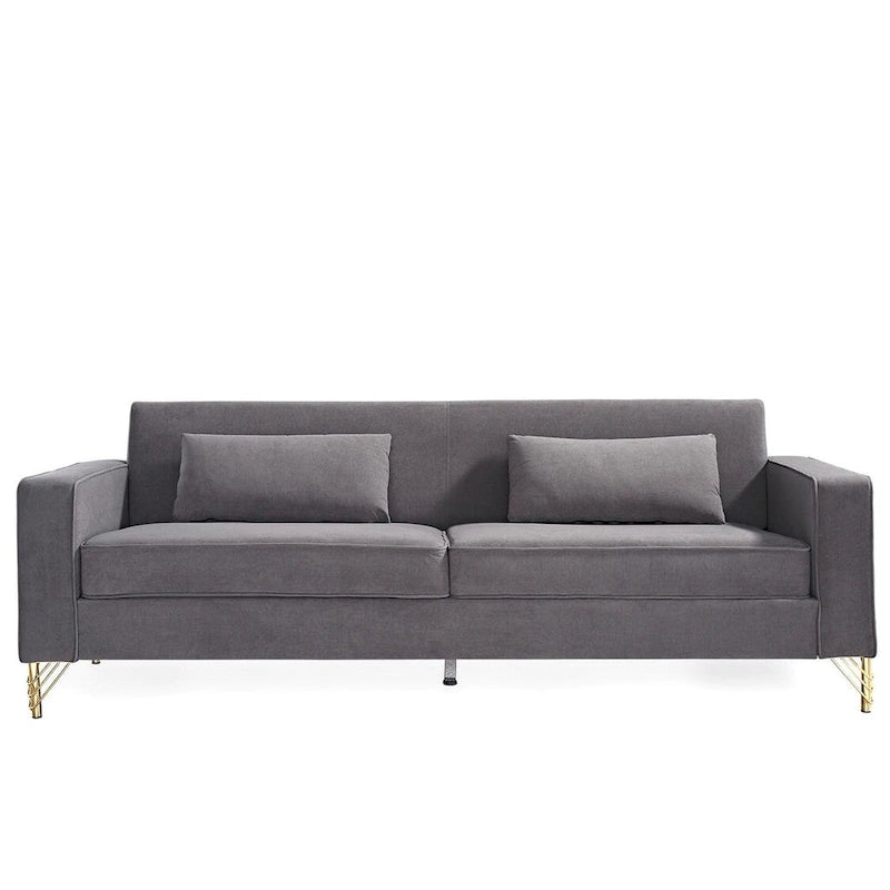 Modern Velvet Upholstered Living Room Sofa